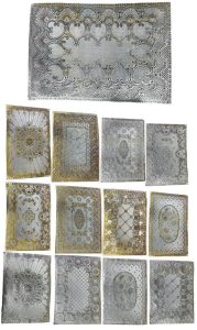 INDIVIDUAL CUADRADO DOR/PLATA X12